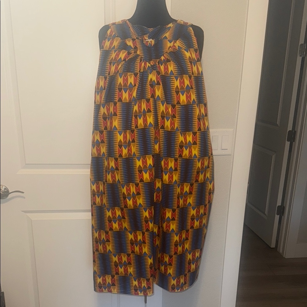 Colorful Geometric Pattern Tank Dress - Picture 3 of 3